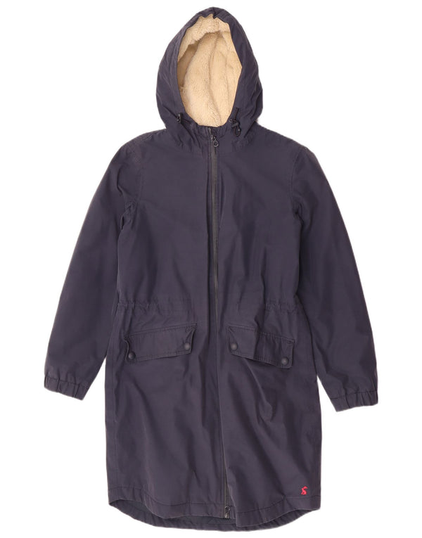 Joules Γυναικείο μπουφάν Parka με κουκούλα UK 10 Small Navy Blue Cotton