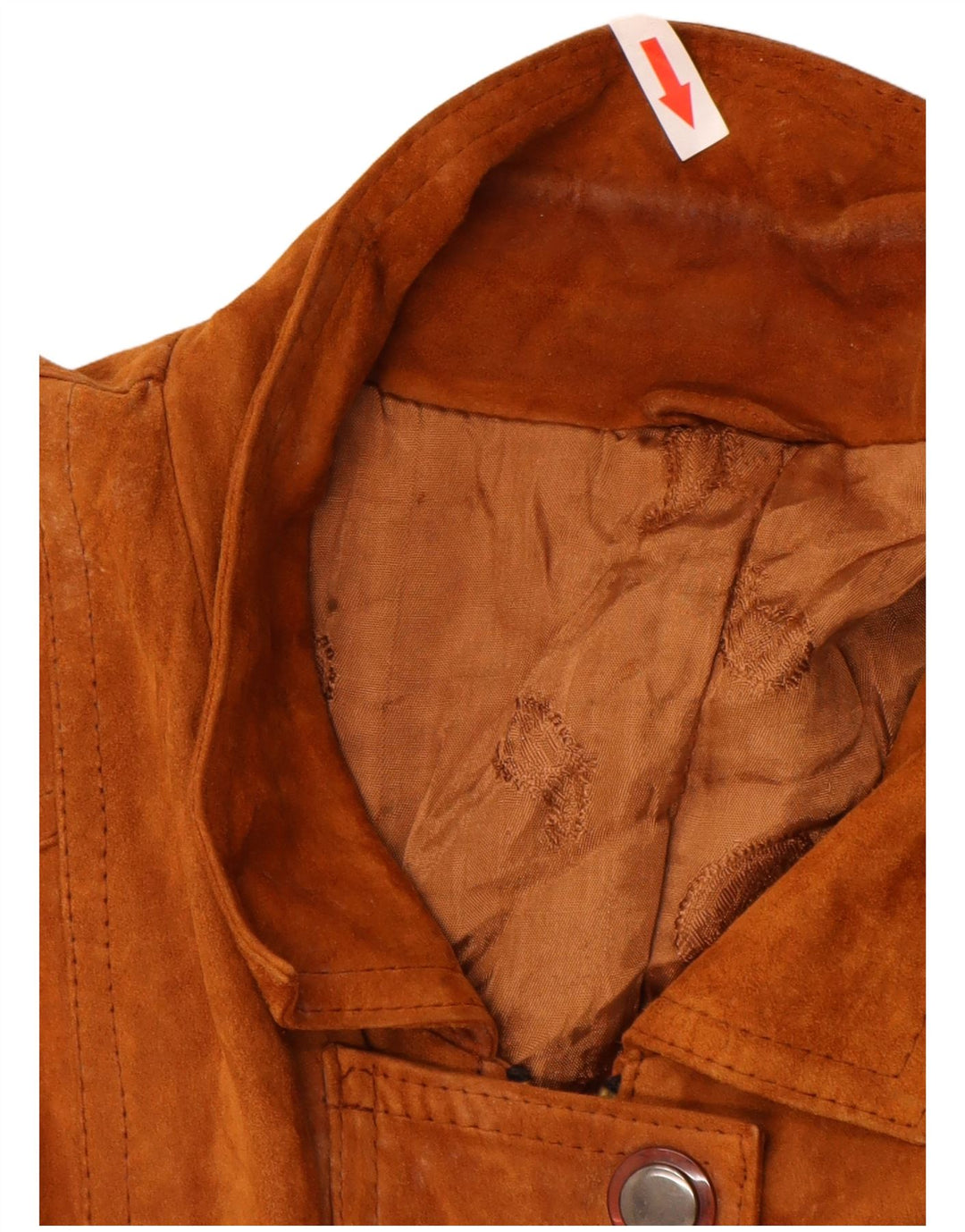 Vintage γυναικείο σουέτ πανωφόρι UK 16 Large Brown
