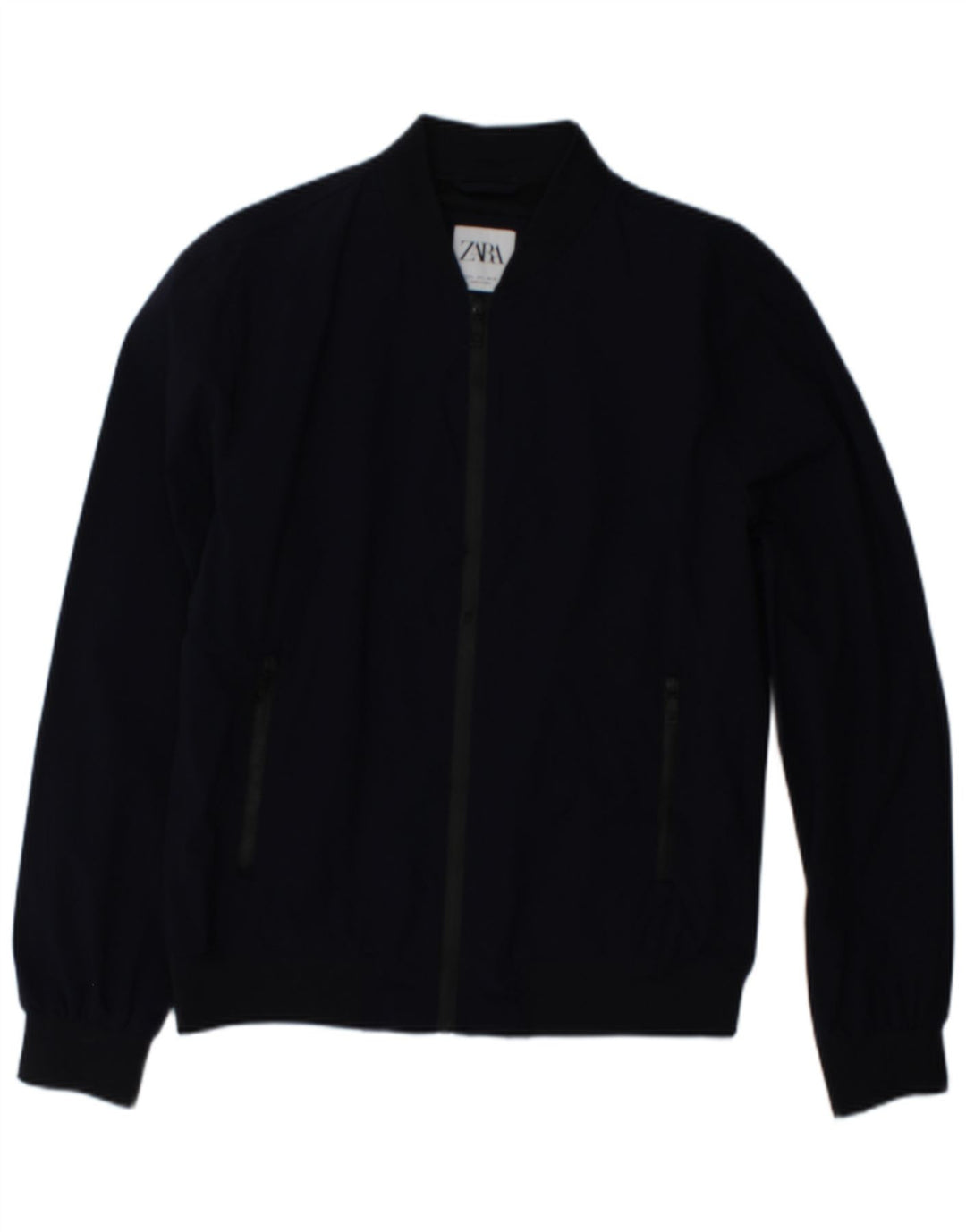 Zara Ανδρικό Bomber Jacket UK 40 Large Navy Blue
