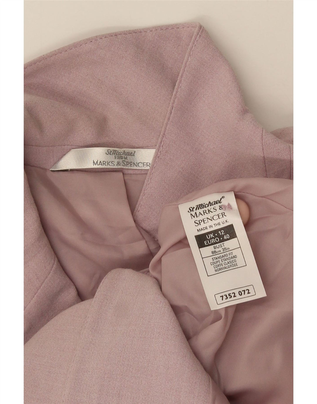 Marks & Spencer Γυναικείο Longline τζάκετ blazer UK 12 Medium Purple