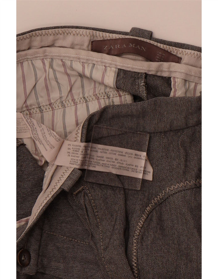 ZARA Ανδρικά παντελόνια Joggers Chino EU 40 Medium W31 L28 Grey Polyester