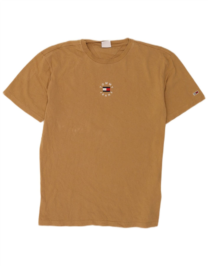 Ανδρικό T-Shirt Tommy Hilfiger Top Μικρό καφέ βαμβακερό