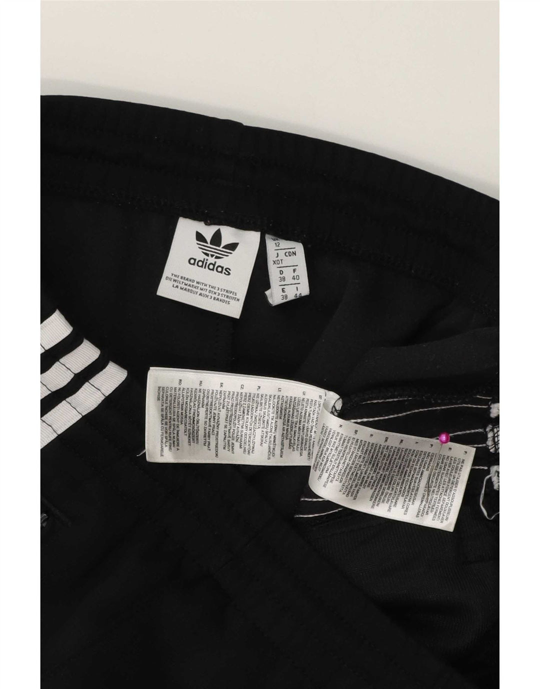 Γυναικεία αθλητική φόρμα Adidas Παντελόνι UK 12 μεσαίο μαύρο πολυεστέρα