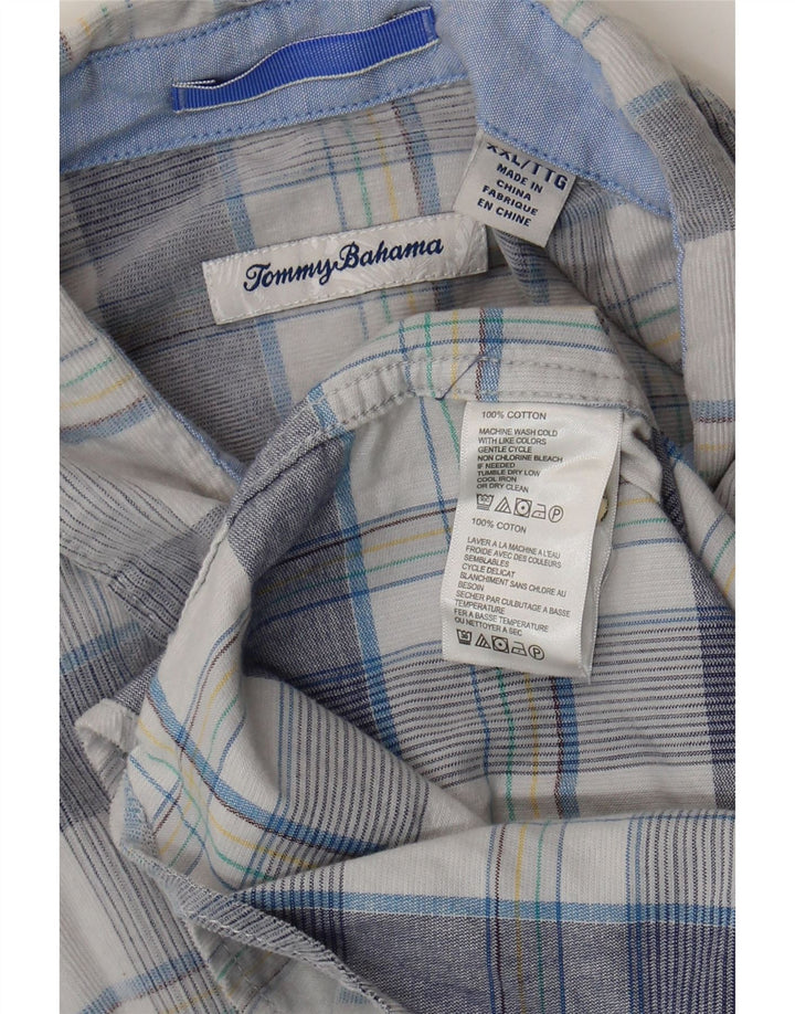 Ανδρικό πουκάμισο Tommy Bahama 2XL Blue Check Cotton