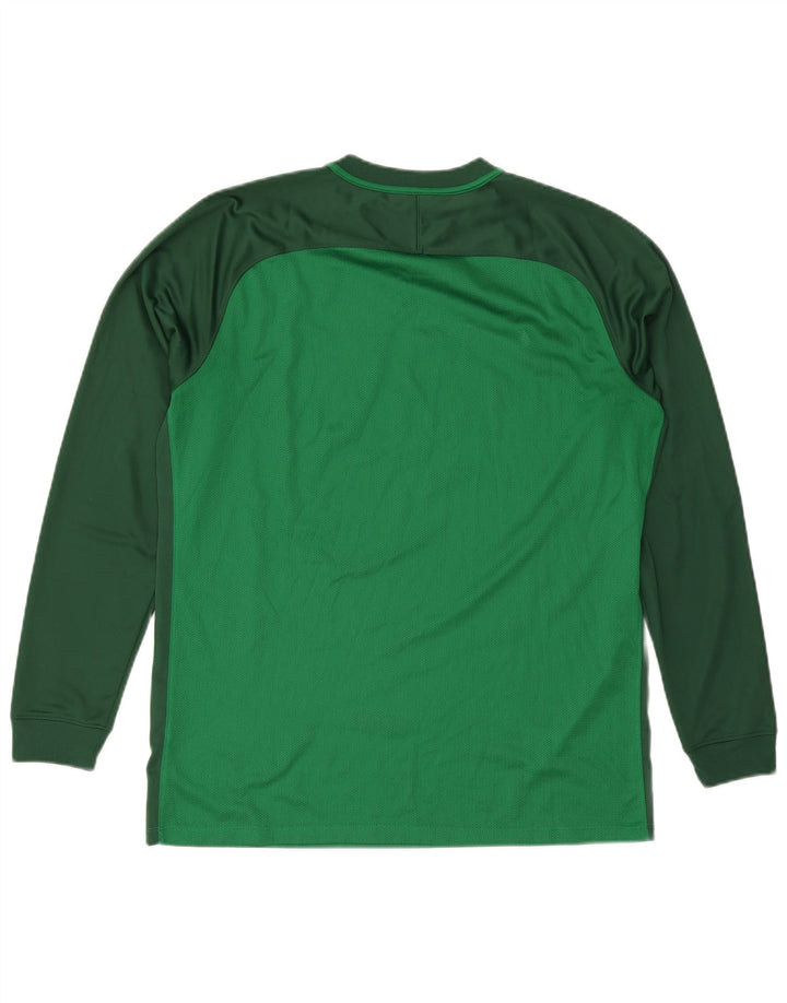 Ανδρικό μπλουζάκι Nike Dri Fit με μακρυμάνικο XL πράσινο χρώμα