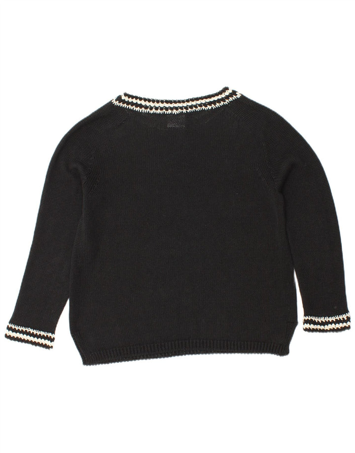 Γυναικείο πουλόβερ MAX MARA Crop Boat Neck Jumper UK 10 Small Black