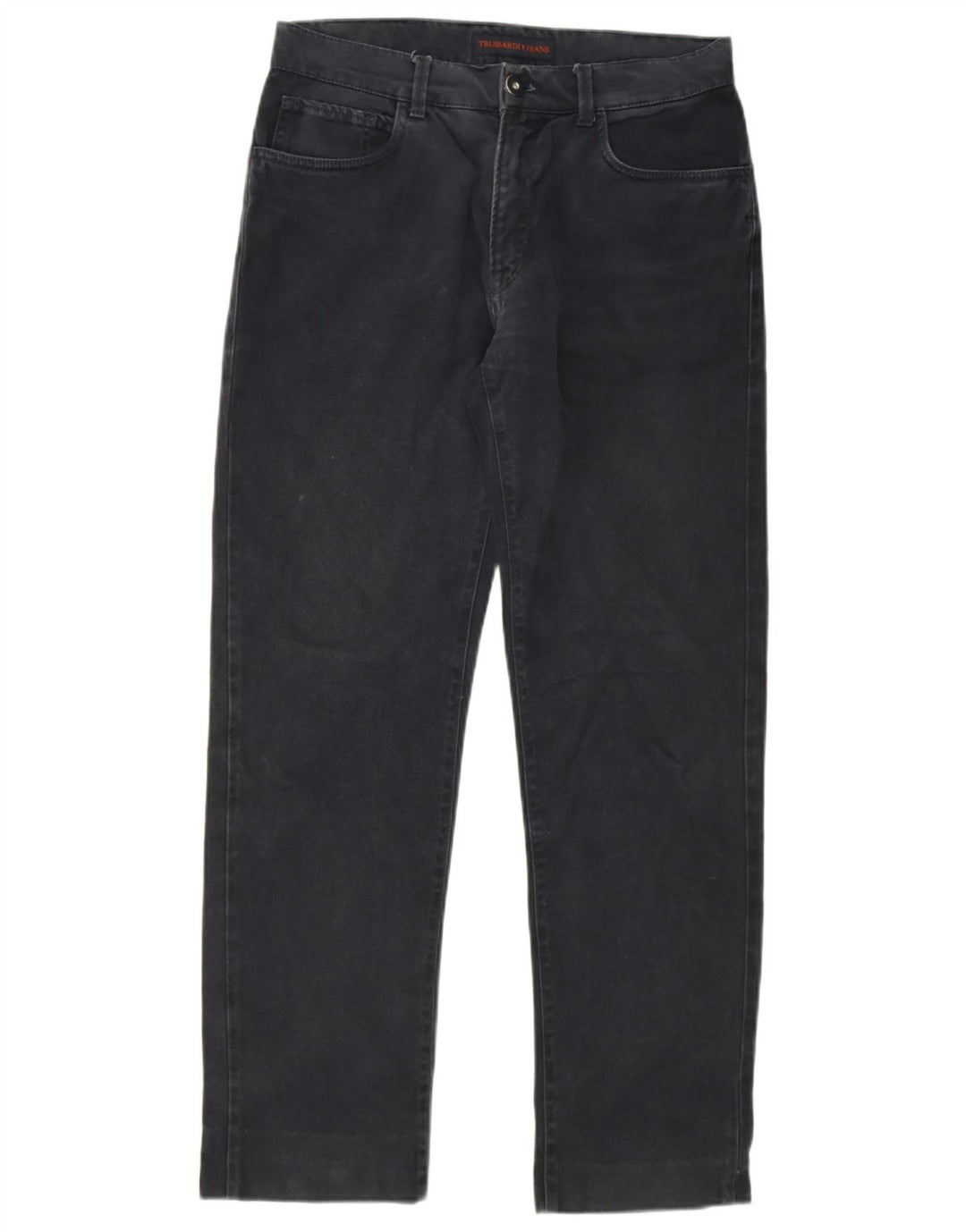 Ανδρικό τζιν Trussardi Straight IT 48 Medium W34 L30 Μαύρο βαμβακερό