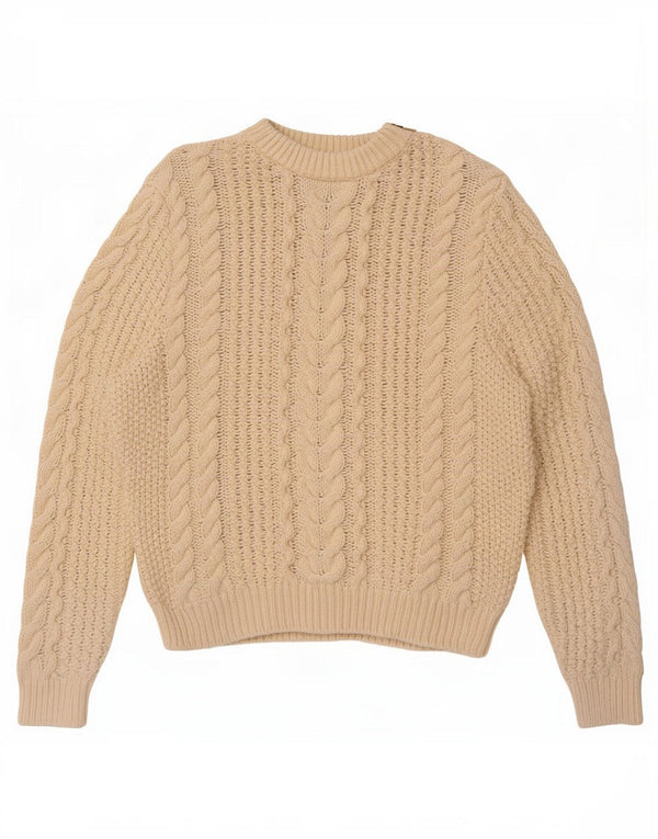 Polo Ralph Lauren γυναικείο πουλόβερ με φερμουάρ UK 16 μεγάλο σε ανοιχτό λευκό