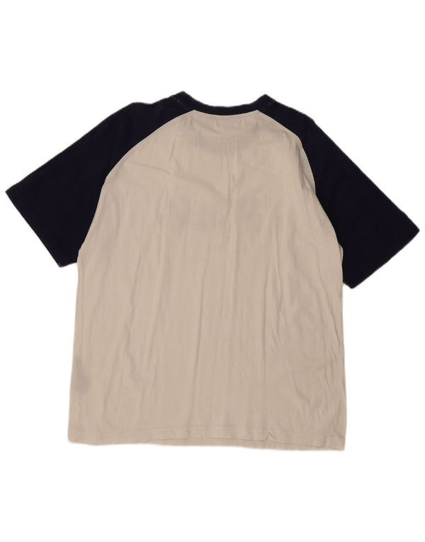 Ανδρικό γραφικό μπλουζάκι FILA Top Large White Colourblock Βαμβακερό