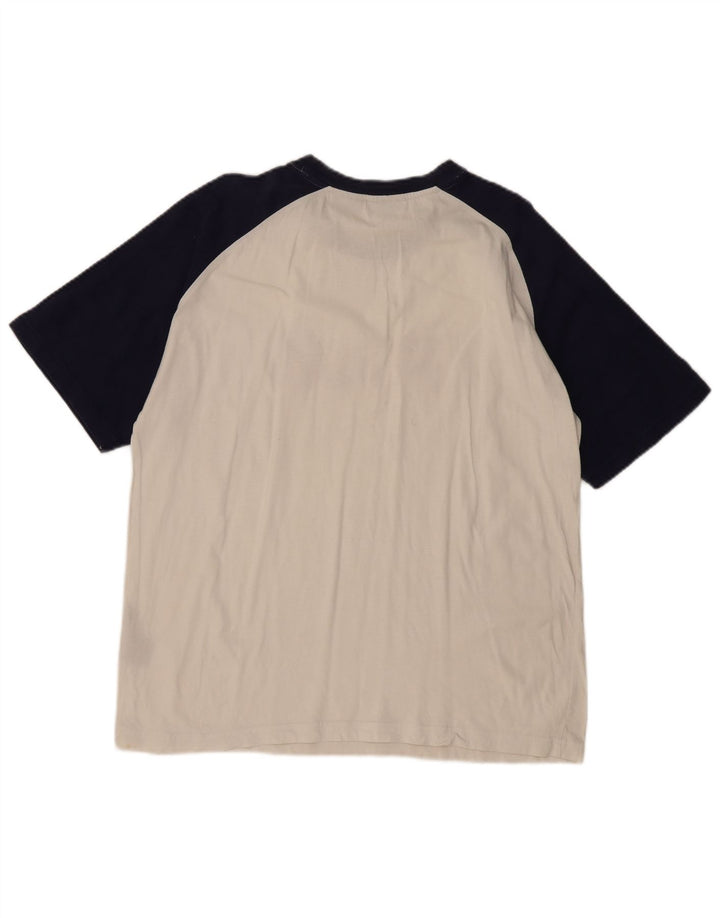 Ανδρικό γραφικό μπλουζάκι FILA Top Large White Colourblock Βαμβακερό