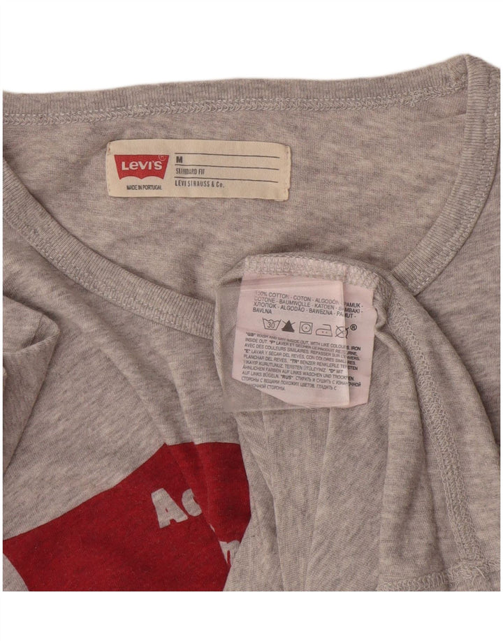 Ανδρικό γραφικό μπλουζάκι Levi's Standard Fit Top Μεσαίο γκρι βαμβακερό