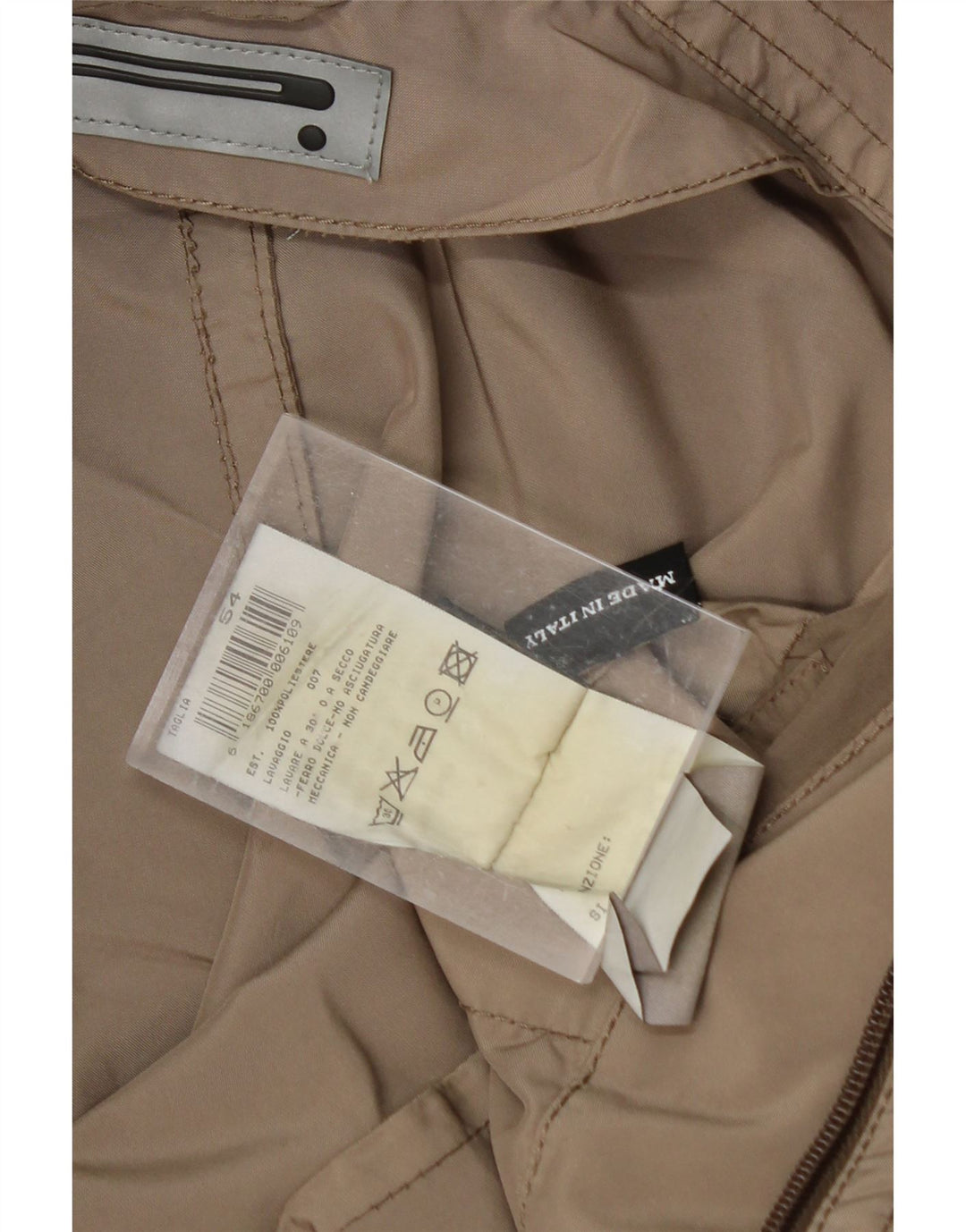 VINTAGE Womens Bomber Jacket IT 54 3XL Beige Polyester Vintage Vintage and Second-Hand Vintage from Messina Hembry 