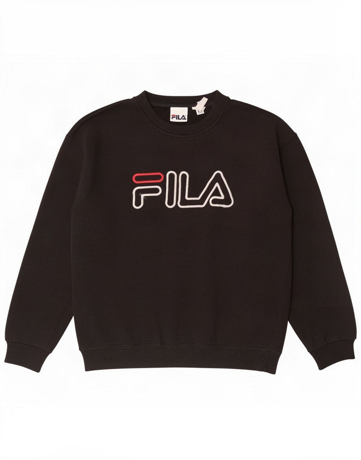 Ανδρικό γραφικό φούτερ Fila Jumper Small Black