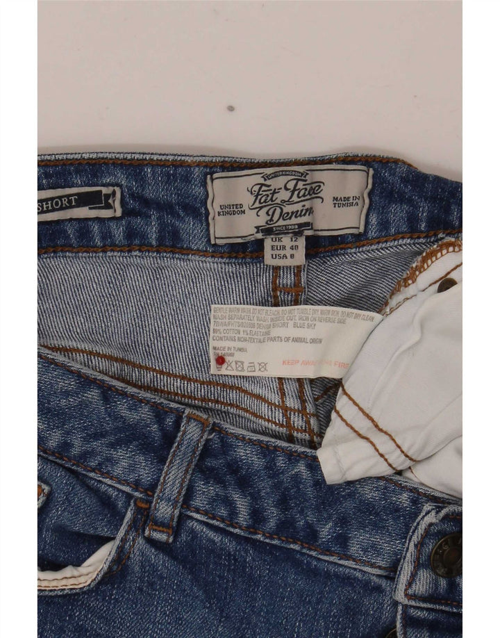 Fat Face Γυναικείο τζιν σορτς UK 12 Medium W32 Μπλε βαμβακερό