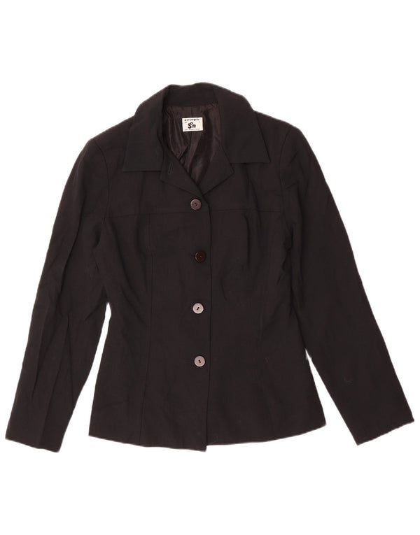 Vintage γυναικείο μπουφάν blazer UK 10 Small Black