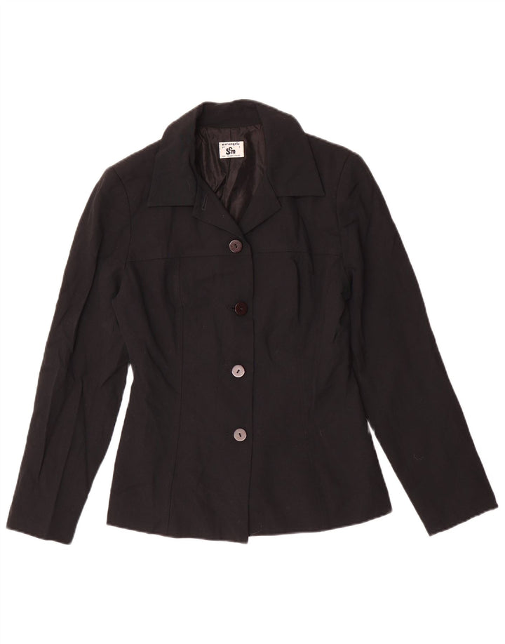 Vintage γυναικείο μπουφάν blazer UK 10 Small Black