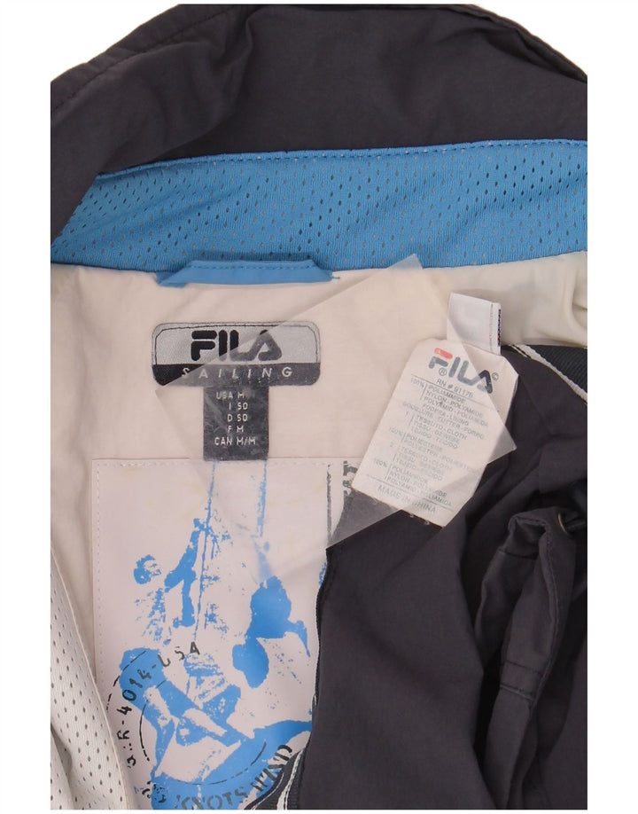 Ανδρικό μπουφάν FILA Windbreaker IT 50 Large Navy Blue Colorblock Polyamide