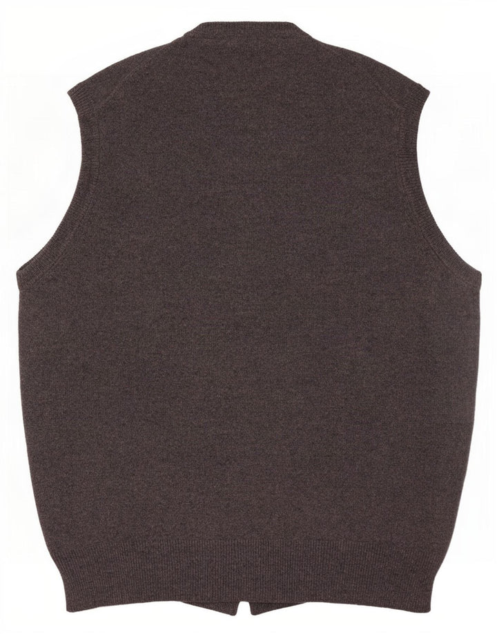 Ανδρικό γιλέκο Munrospun Tank Top EU 52 Large Grey Wool