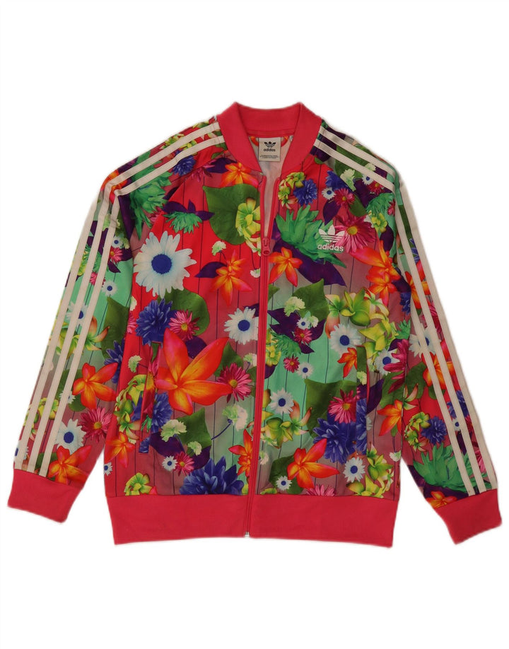 Κορίτσια αθλητική φόρμα ADIDAS Top Jacket 12-13 Years Πολύχρωμο Floral