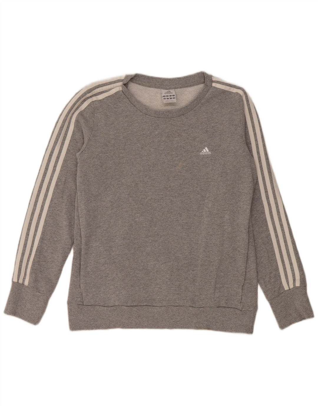 Adidas Γυναικείο Φούτερ Jumper UK 12/14 Μεσαίο γκρι βαμβακερό