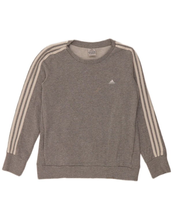 Adidas Γυναικείο Φούτερ Jumper UK 12/14 Μεσαίο γκρι βαμβακερό