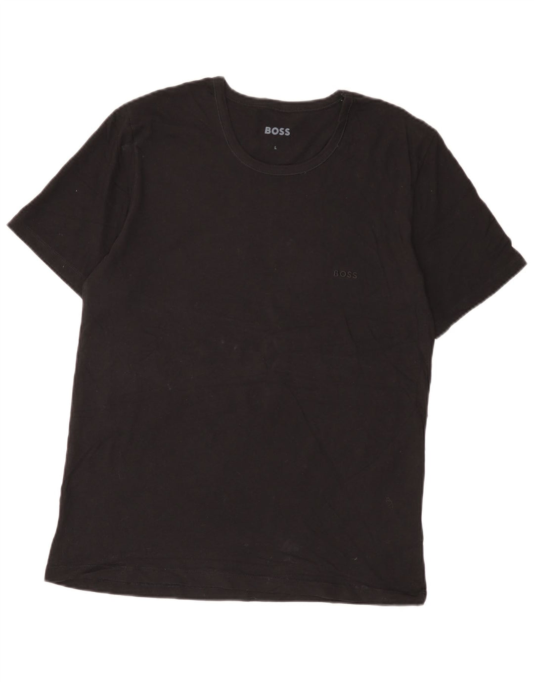 Ανδρικό T-Shirt Hugo Boss Top μεγάλο μαύρο βαμβακερό