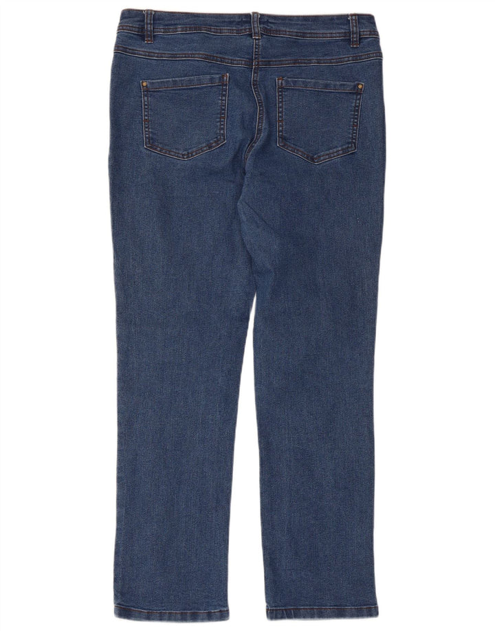 M&Co Γυναικείο Slim Jeans UK 12 Medium W34 L28 Blue Cotton