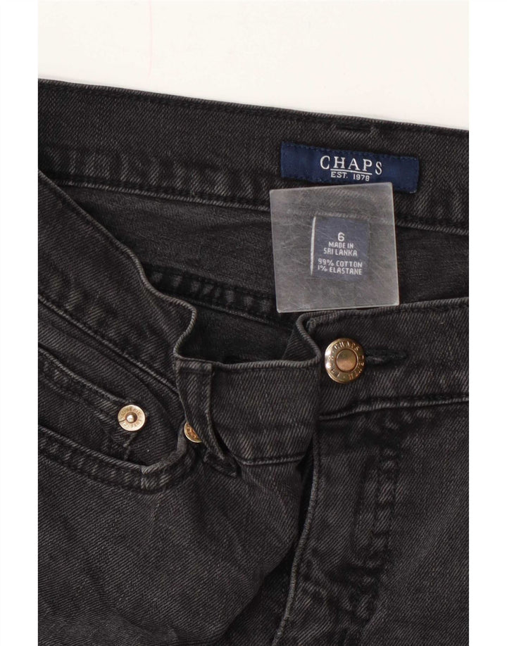 Chaps Γυναικείο ίσιο τζιν US 6 Medium W30 L30 Γκρι βαμβακερό