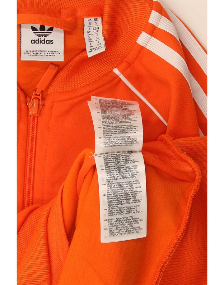 Γυναικεία αθλητική φόρμα Adidas Top Jacket UK 10 Small Orange Polyester