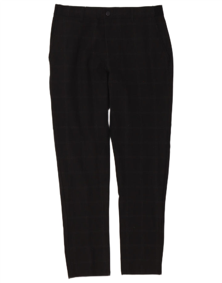 Ανδρικό παντελόνι Zara Slim Chino Medium W31 L30 Black Check