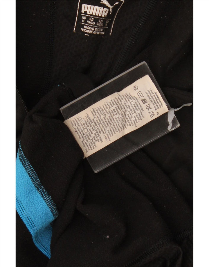 Puma γυναικεία φόρμα πουλόβερ με φερμουάρ Top UK 14 Medium Black Colourblock