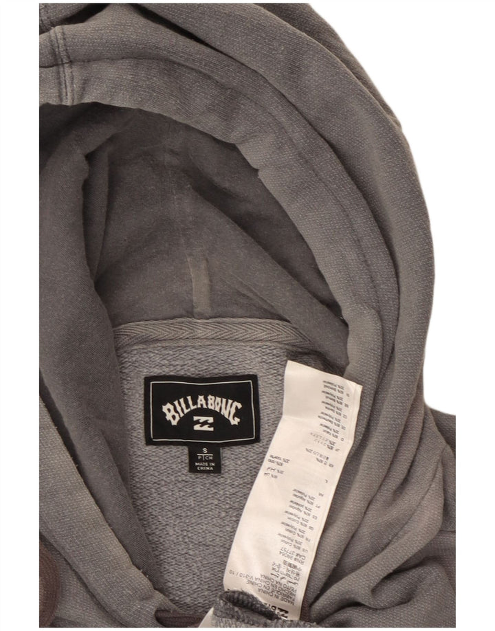 BILLABONG Ανδρικό γραφικό μπλουζάκι με κουκούλα, μικρό γκρι βαμβακερό