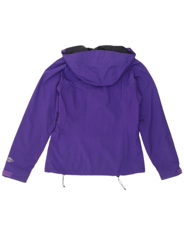 Columbia Γυναικείο μπουφάν βροχής με κουκούλα UK 10 Small Purple Nylon