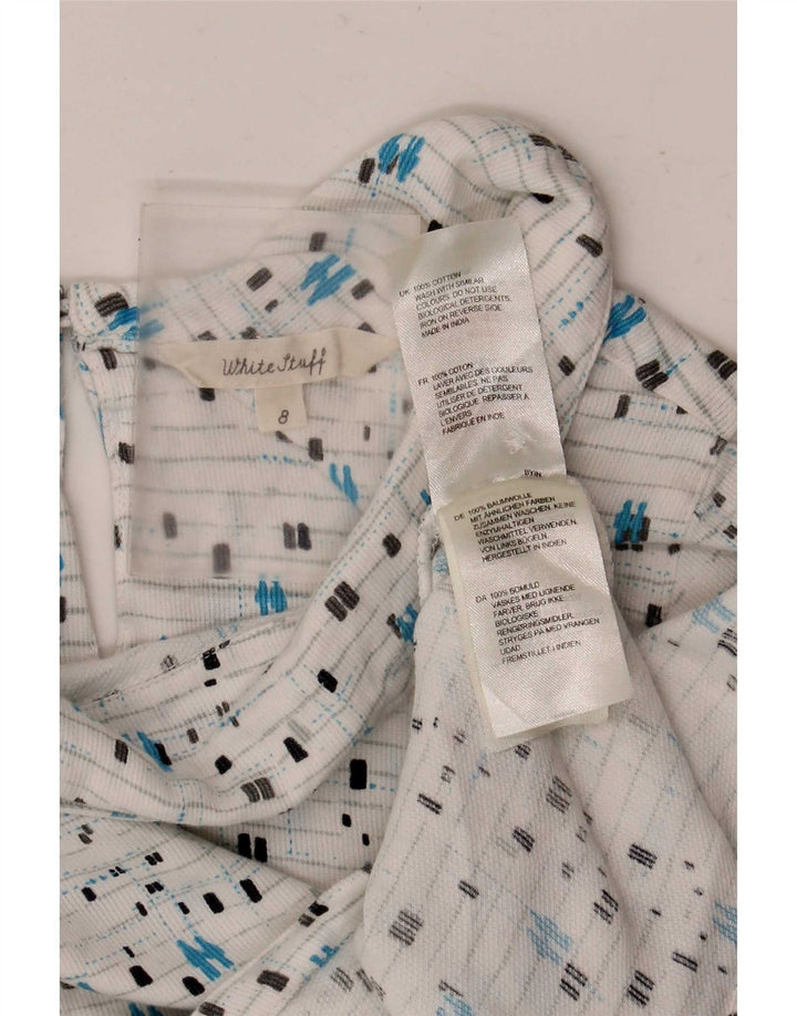White Stuff Γυναικεία Μπλούζα Τοπ UK 8 Small Geometric Cotton