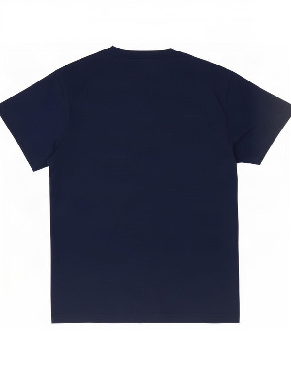 Diesel Ανδρικό γραφικό T-shirt Top Large Navy Blue Cotton