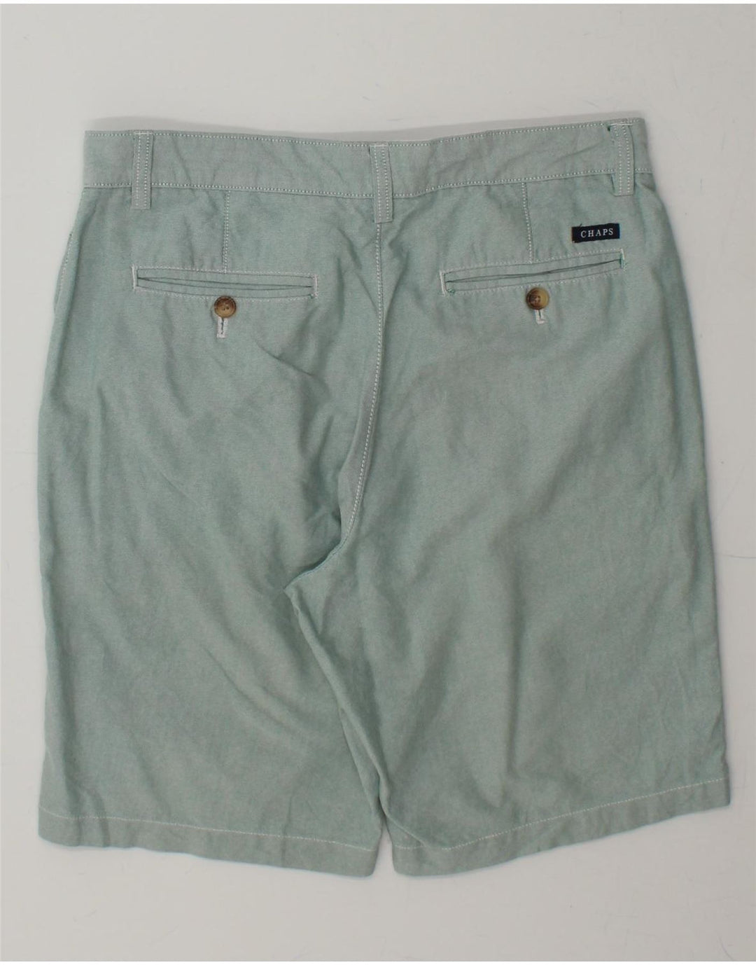 CHAPS Mens Chino Shorts W30 Medium Green Cotton Vintage Chaps and Second-Hand Chaps from Messina Hembry 