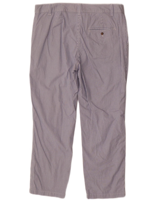 Marks & Spencer Γυναικείο παντελόνι Chino UK 14 Large W34 L26 Blue Pinstripe