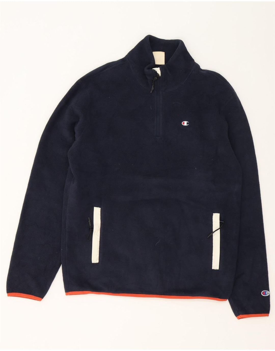 Champion Ανδρικό φερμουάρ Fleece Jumper Medium Navy Blue Polyester