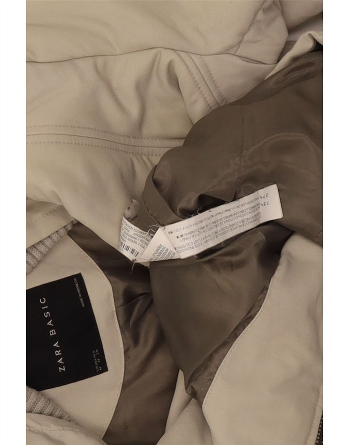 Zara Γυναικείο μπουφάν UK 12 Medium Beige βαμβακερό