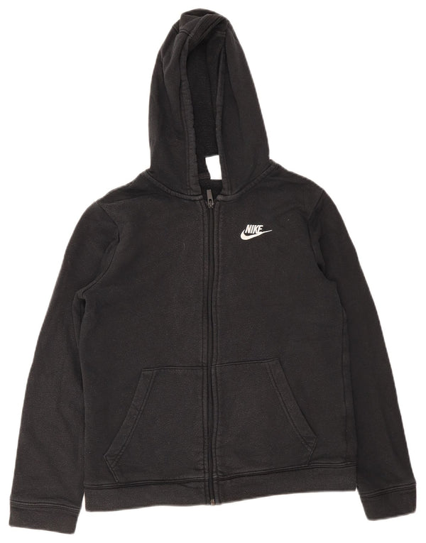 Nike Boys Regular Fit Hoodie Jumper 12-13 ετών μεγάλο μαύρο βαμβακερό