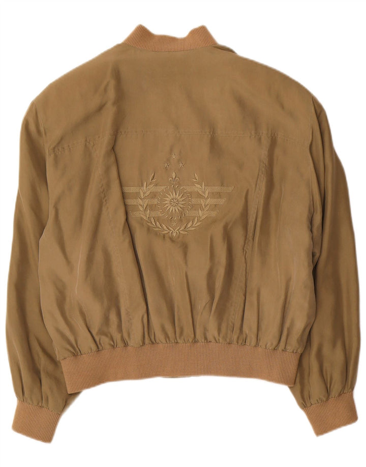 Gerry Weber Γυναικείο μπουφάν μπόμπερ μεγάλου μεγέθους EU 38 Medium Khaki Silk