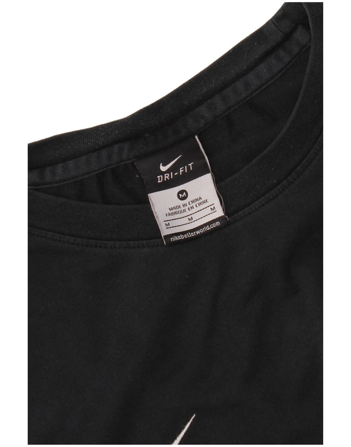 Ανδρικό μπλουζάκι Nike Dri Fit, μεσαίο μαύρο