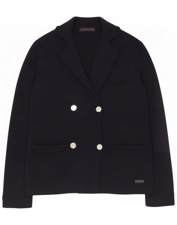 Trussardi Ανδρικό διπλό πλεκτό σακάκι μπλέιζερ UK 36 Small Navy Blue