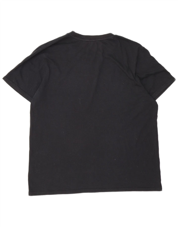 Ανδρικό γραφικό T-Shirt FILA Top 2XL Μαύρο βαμβακερό