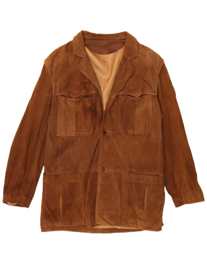 Vintage Γυναικείο Σουέντ Σουέντ IT 52 2XL Καφέ Καστόρι