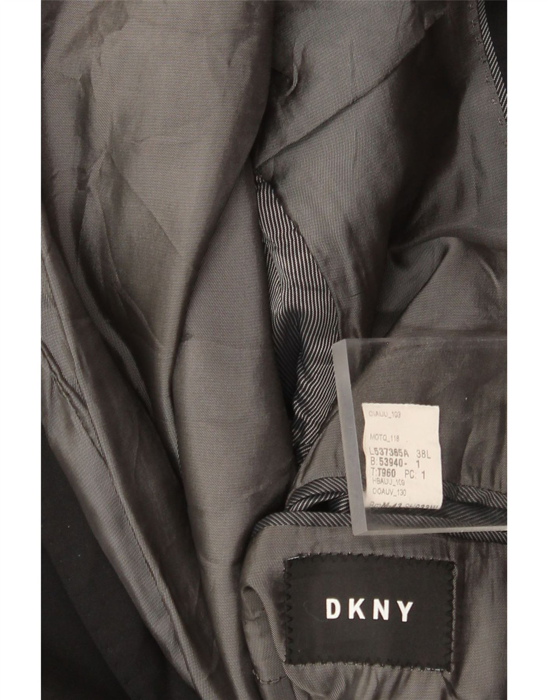 Dkny Ανδρικό σακάκι σακάκι με 2 κουμπιά UK 38 μεσαίο μαύρο μαλλί