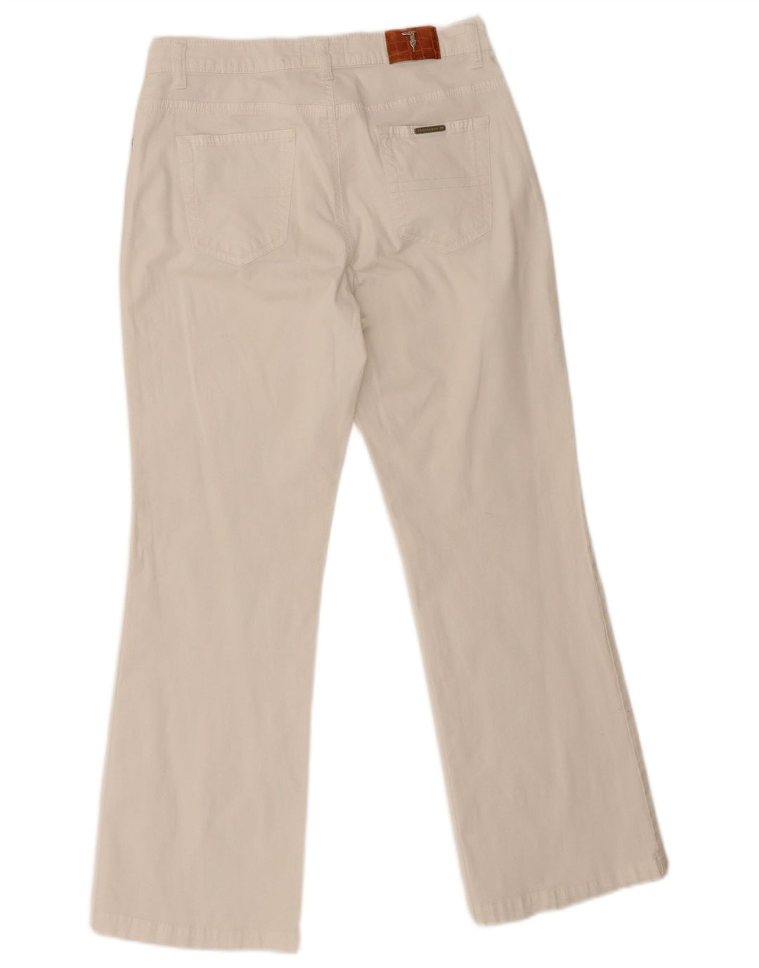 Trussardi Γυναικείο Cropped Jeans W28 L26 Λευκό βαμβακερό