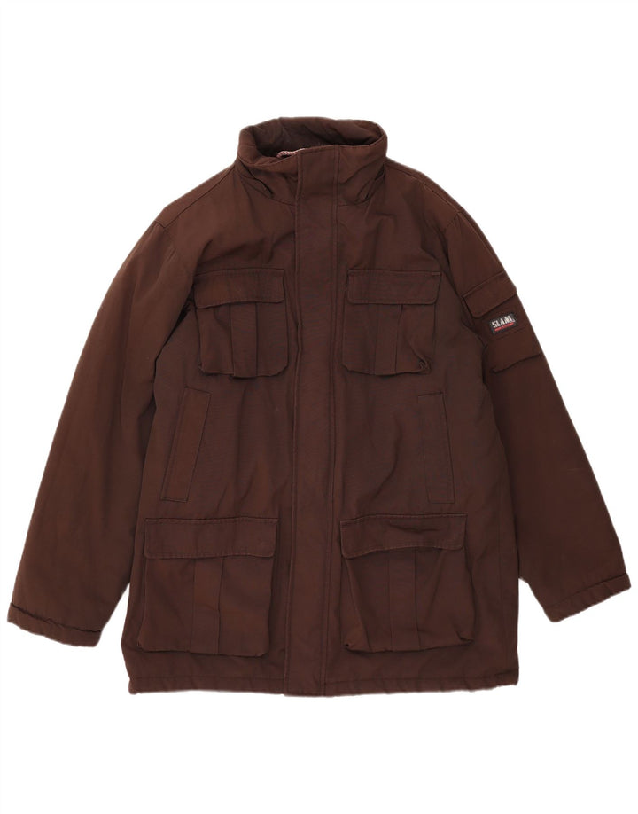 Slam Ανδρικό μπουφάν UK 40 Large Brown Nylon