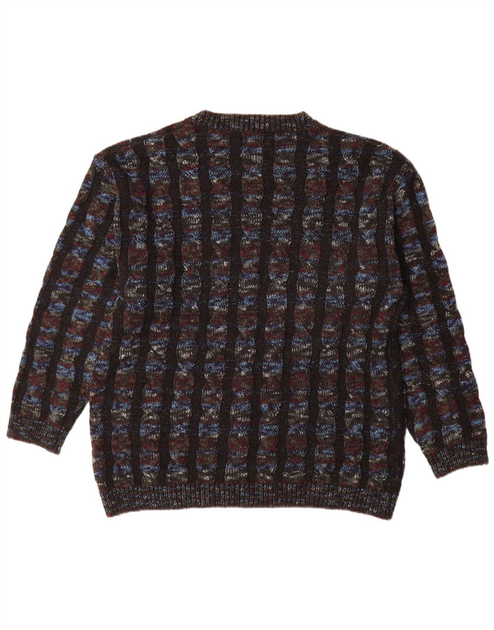 Ανδρικό πουλόβερ Dino Erre Crew Neck Jumper IT 50 Medium πολύχρωμο ριγέ