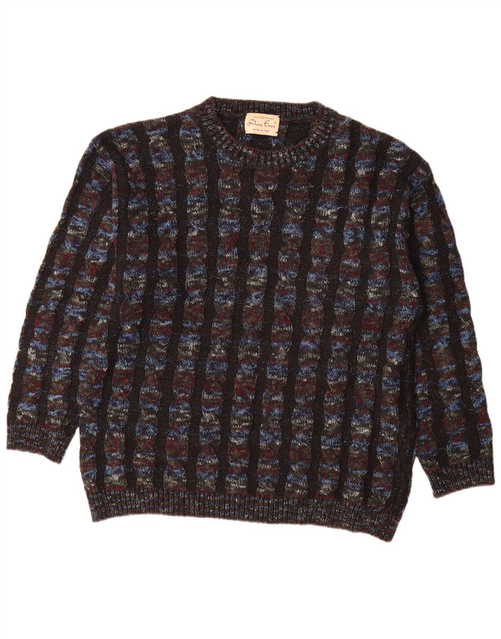 Ανδρικό πουλόβερ Dino Erre Crew Neck Jumper IT 50 Medium πολύχρωμο ριγέ